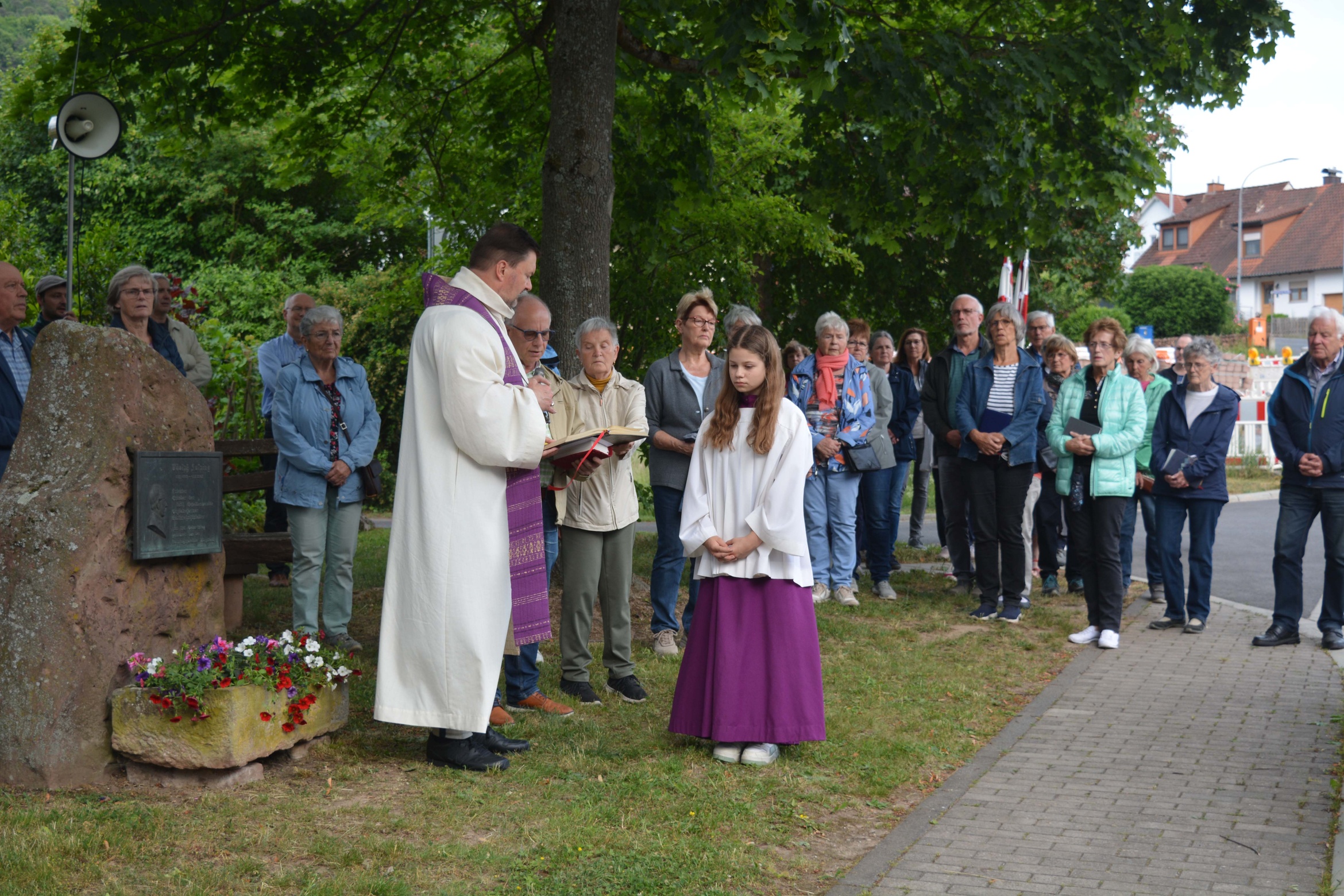 Bittgang zum Kolpinggedenkstein Bürgstadt 2025 Bittgang zum Kolpinggedenkstein Bürgstadt 2025