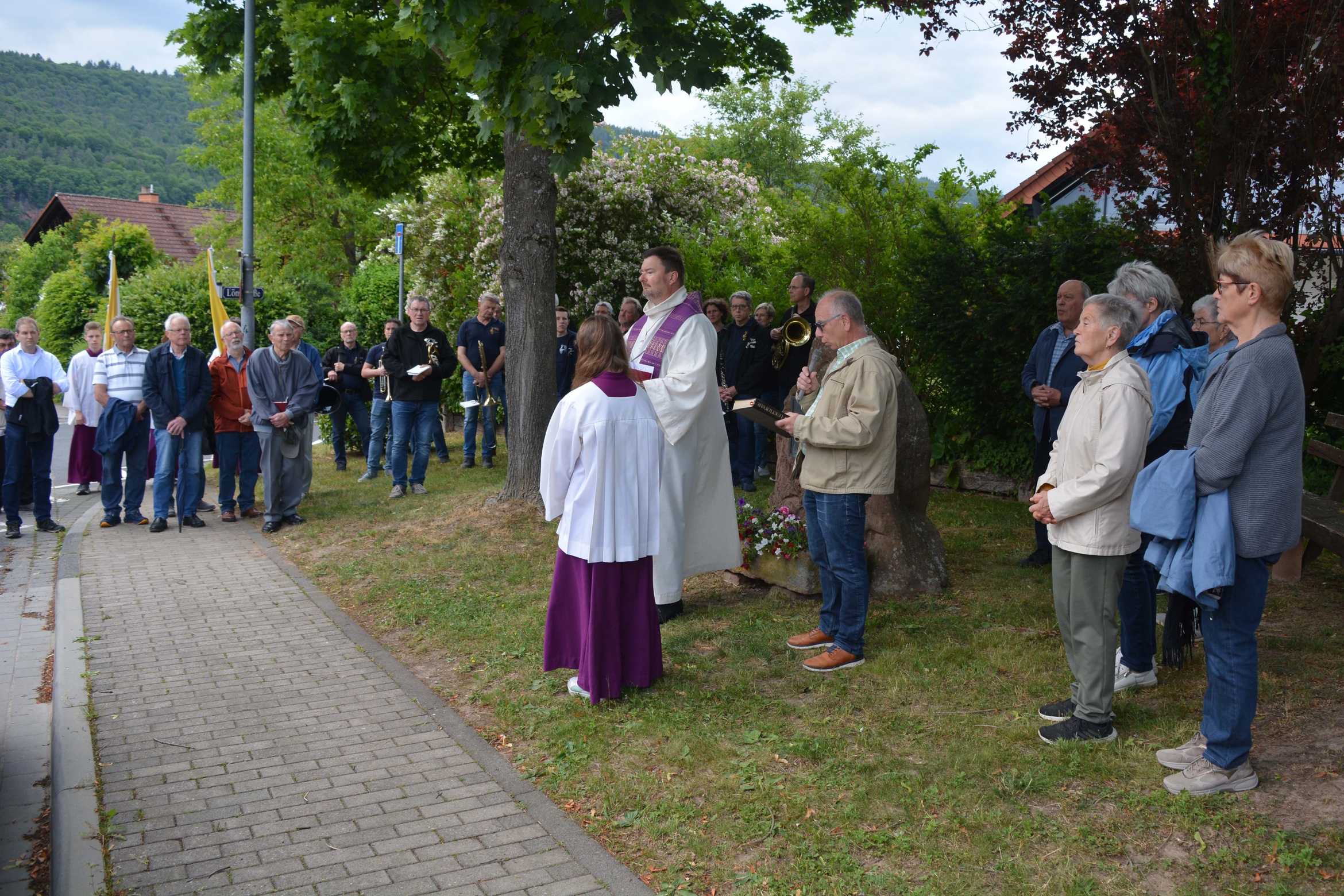 Bittgang zum Kolpinggedenkstein Bürgstadt 2025 Bittgang zum Kolpinggedenkstein Bürgstadt 2025